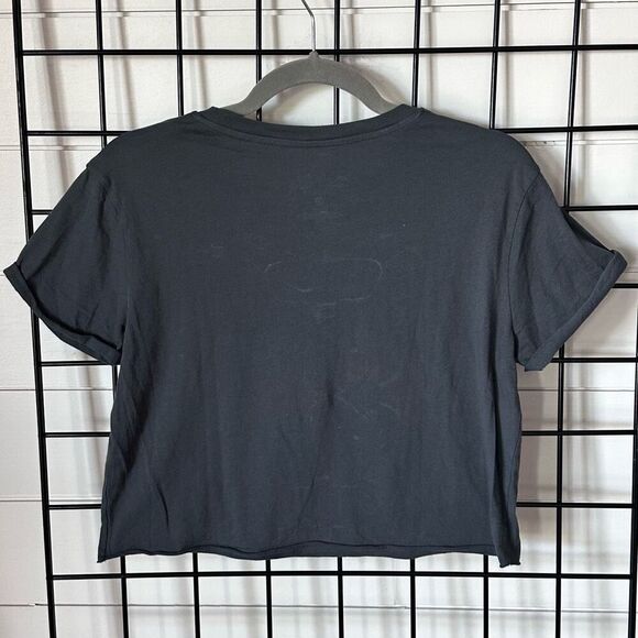 Salt Life Aloha Cropped SS T-Shirt Womens S Grey Beach Island Offshore - Picture 2 of 6